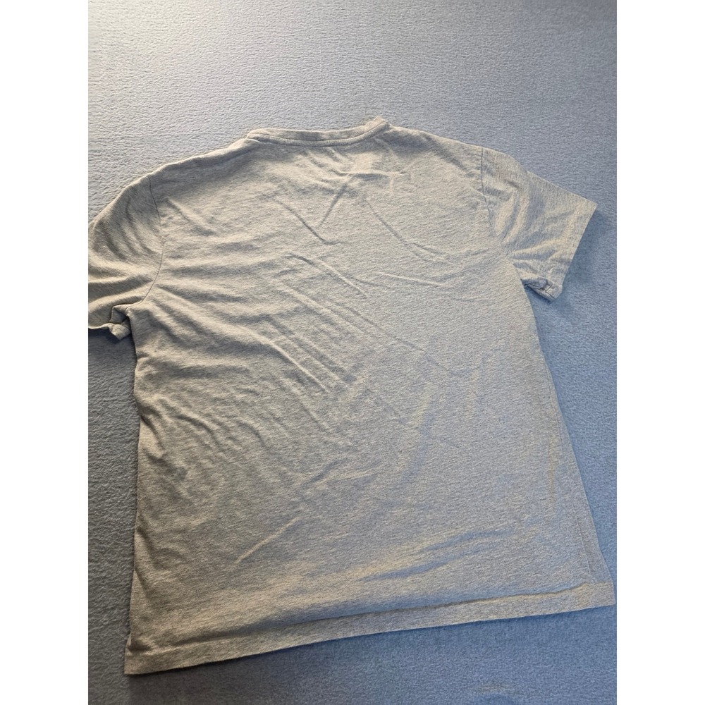 Polo Ralph Lauren Mens Custom Fit Crewneck T-Shirt Heather Grey Large Pony Logo - Picture 2 of 5